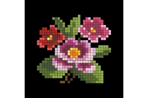 Безкоштовний дизайн (схема для вишивання) "Wild flowers" FP004